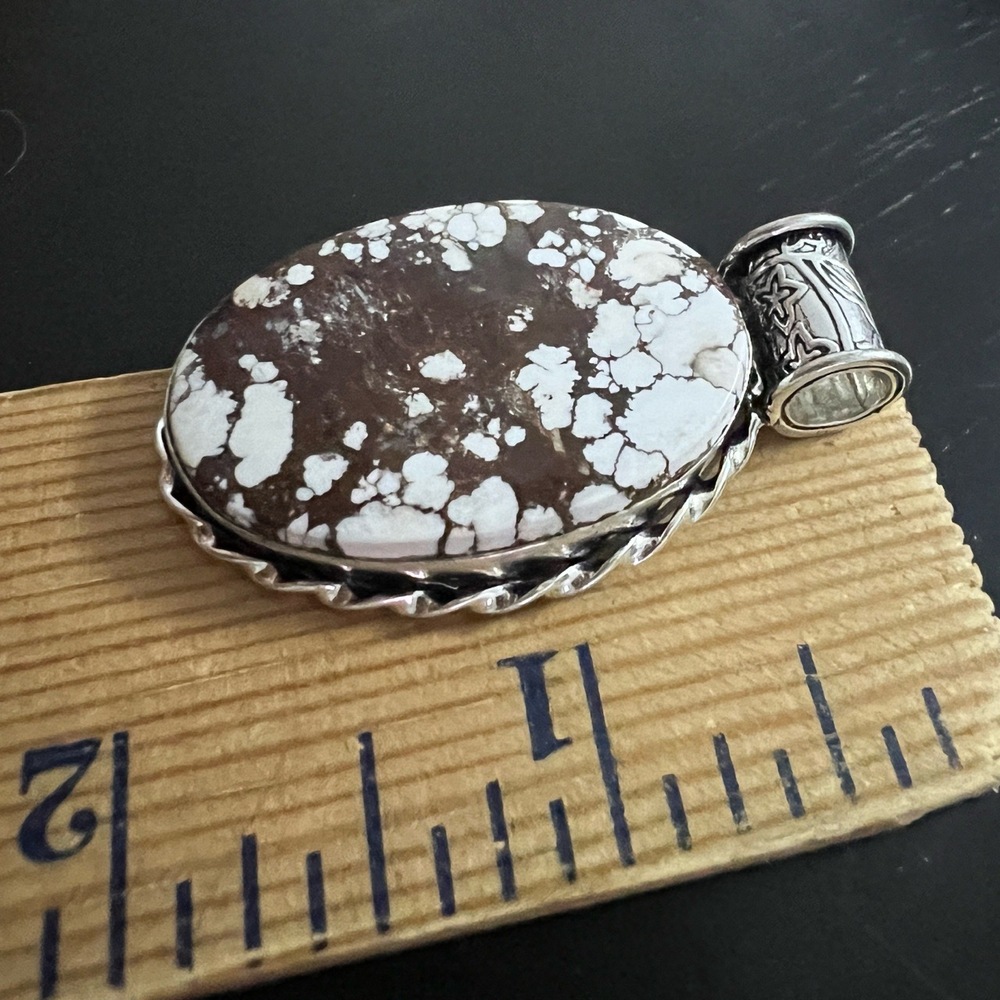 GORGEOUS WILD HORSE JASPER PENDANT - Picture 10 of 12